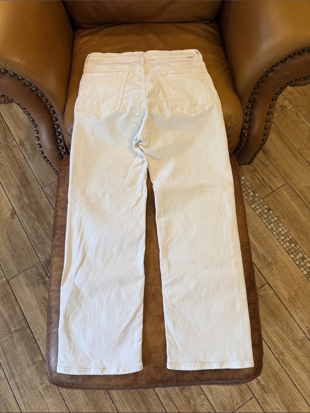 Mother Denim The Rambler Zip Ankle Jeans sz 31 Fairest Of Them All White - Picture 6 of 10